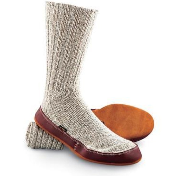 acorn wool slippers